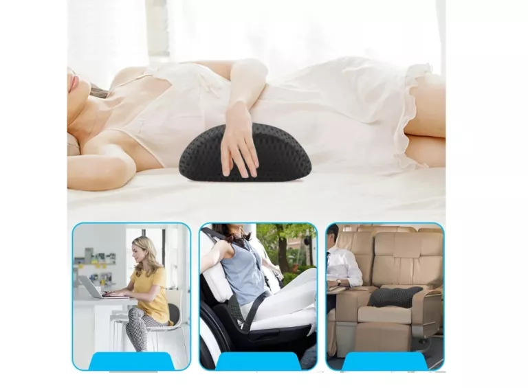 PODUSZKA LĘDŹWIOWA MEMORY FOAM GT MAX SZARA