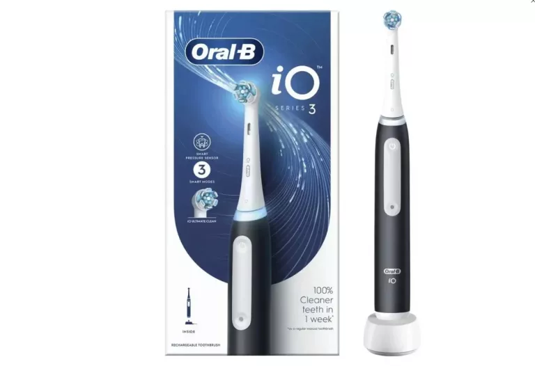 ORAL-B IO 3 BLACK SZCZOTECZKA ELEKTRYCZNA STWORZONA W TECHNOLOGII BRAUN