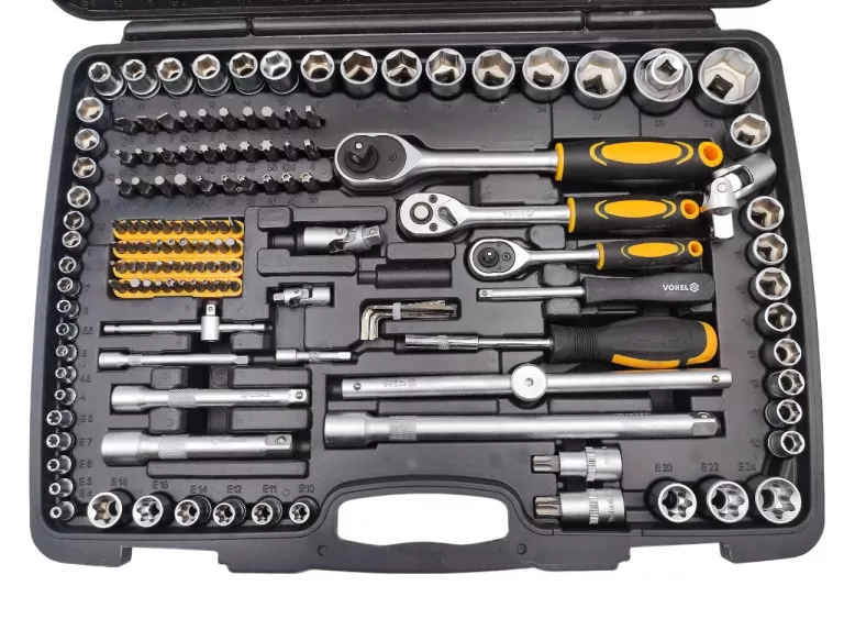 ZESTAW NARZĘDZIOWY VOREL YATO 1/2" 1/4" 3/8" 216 ELELEMENTÓW 58700