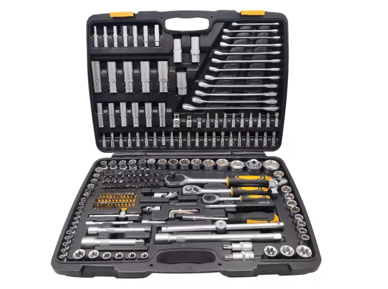ZESTAW NARZĘDZIOWY VOREL YATO 1/2" 1/4" 3/8" 216 ELELEMENTÓW 58700