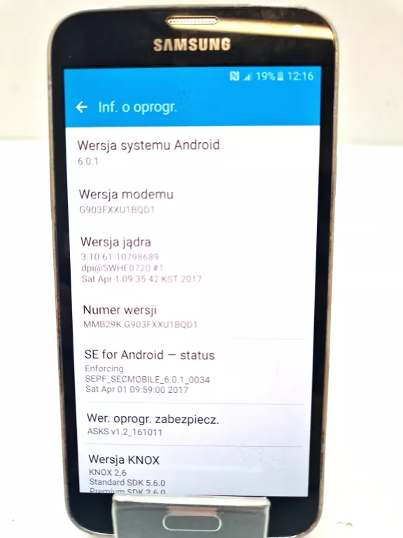 SMARTFON SAMSUNG GALAXY S5 NEO 2 GB / 16 GB 4G (LTE) CZARNY