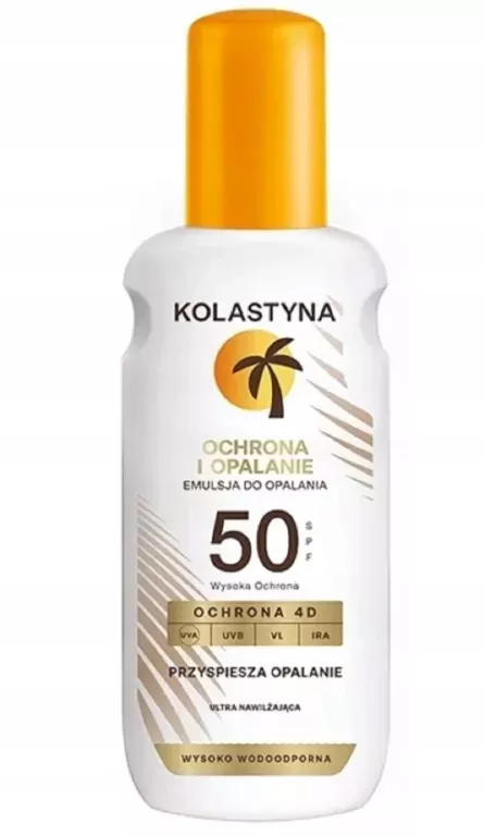 KOLASTYNA OCHRONA I OPALANIE NAWILŻAJĄCA EMULSJA DO OPALANIA SPF50 150ML