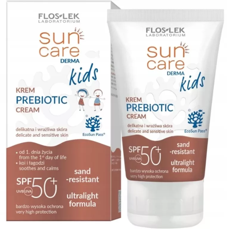 FLOSLEK SUN CARE DERMA PREBIOTIC KREM PRZECIWSŁONECZNY DLA DZIECI SPF 50