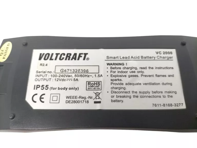 PROSTOWNIK AUTOMATYCZNY VOLTCRAFT 100-240 V 6V 12V