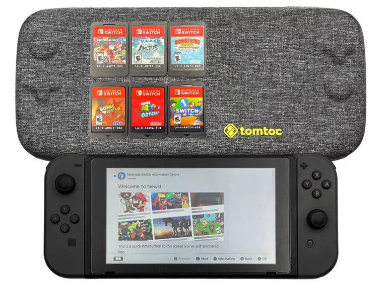 KONSOLA NINTENDO SWITCH HAC-001 + MINIPAD + ETUI + STACJA DOK. + 6 GIER