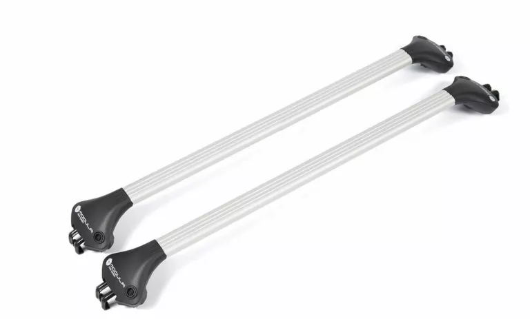 BAGAŻNIK DACHOWY NA RELINGI ZINTEGROWANE MODULA OVAL BAR SREBRNY STAN CUDO