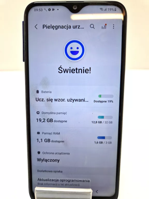 SMARTFON SAMSUNG GALAXY A20E 3 GB / 32 GB 4G (LTE) NIEBIESKI