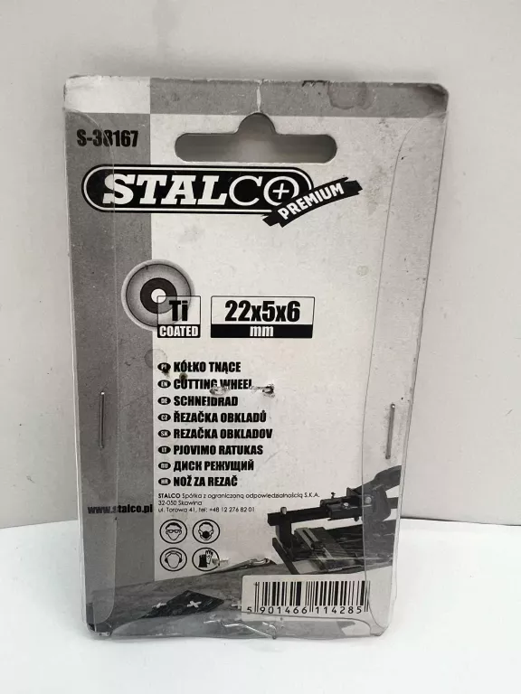 KÓŁKO DO CIĘCIA GLAZURY 22MM STALCO S-38167 KOMPLET