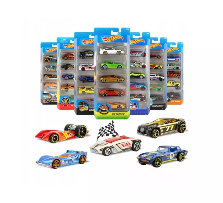 SAMOCHODZIKI MATTEL HOT WHEELS ACTION HFV85 5 SZT.