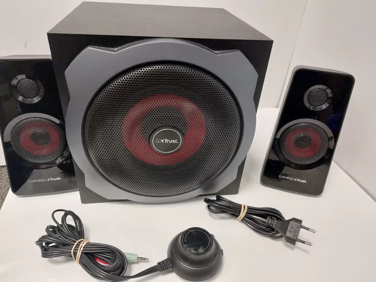GŁOŚNIKI KOMPUTEROWE GAMING TRUST, CZARNO - CZERWONE 120W