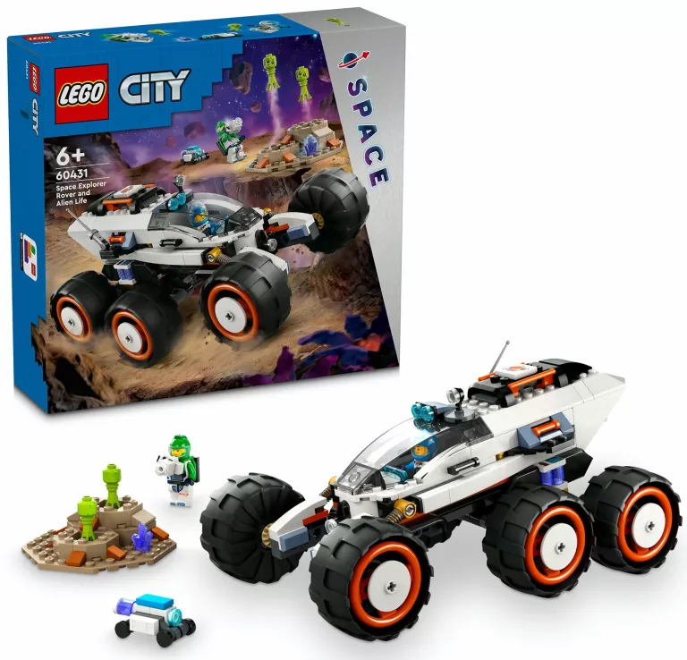 KLOCKI LEGO CITY 60431 KOSMICZNY ŁAZIK I BADANIE ŻYCIA W KOSMOSIE