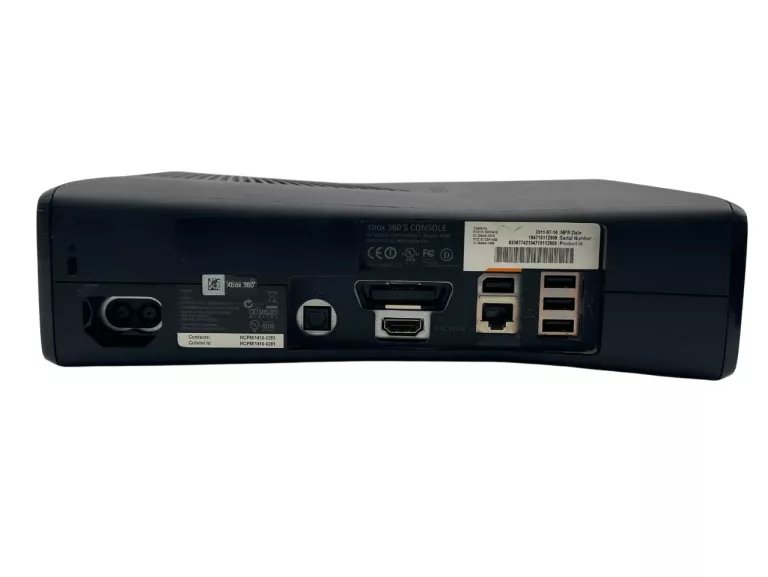 KONSOLA MICROSOFT XBOX 360 SLIM 4GB MODEL: 1439  CZARNY + 2 PADY