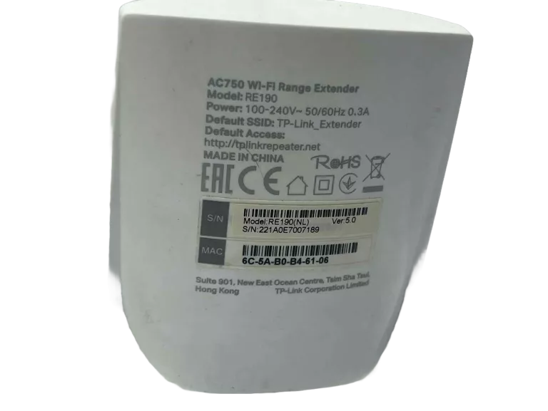 WZMACNIACZ SYGNAŁU WIFI TPLINK RE190
