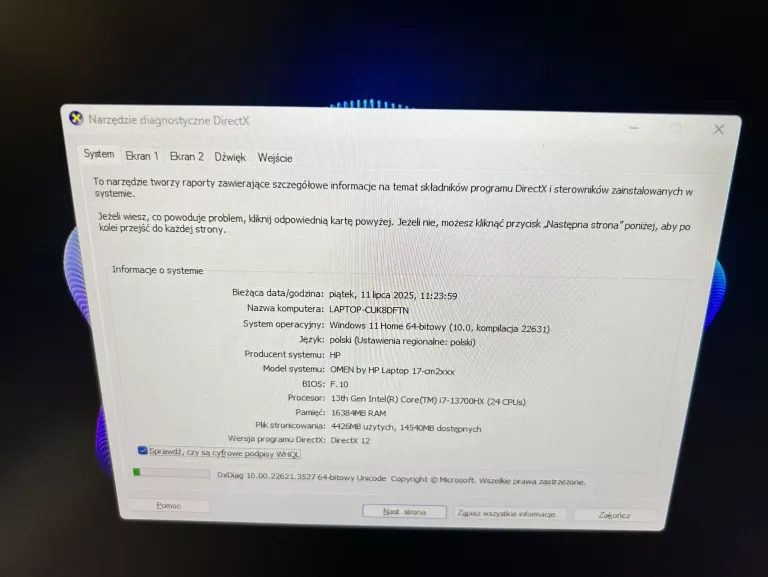 LAPTOP HP OMEN 17-CM2009NW FHD I7-13700HX/16GB/1TB SSD/RTX4060 8GB/WIN11H