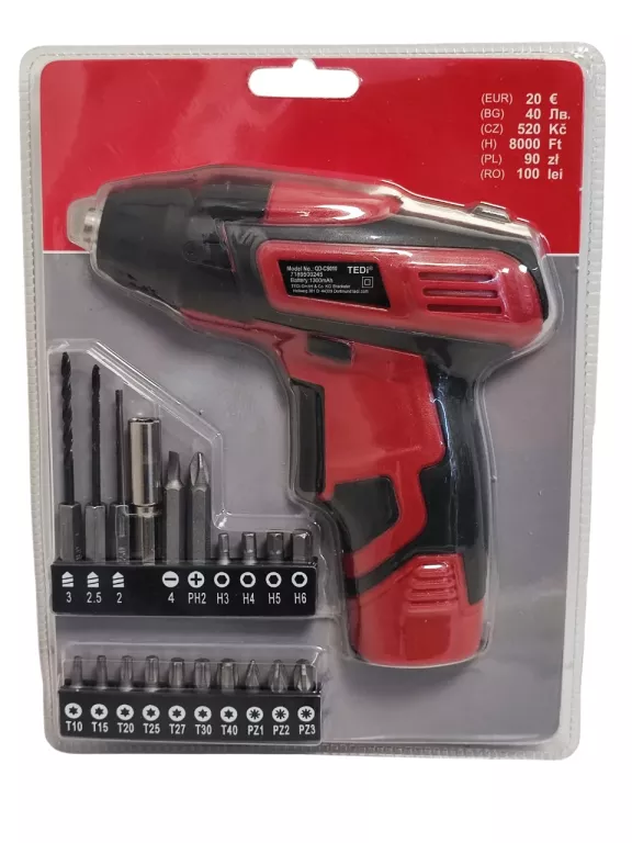 WKRĘTARKA TEDI QD-CS010 3,6V