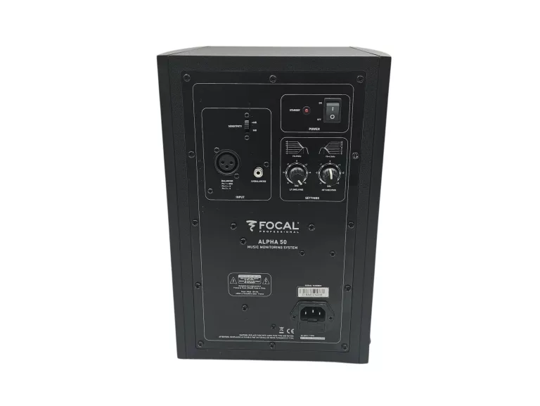 MONITOR STUDYJNY FOCAL ALPHA 50 45HZ-22KHZ 103 DB SPL 35W + STATYW