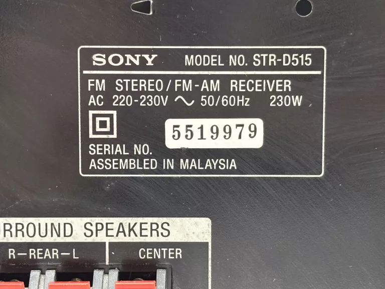 AMPLITUNER SONY STR-D515 FM/AM 50W