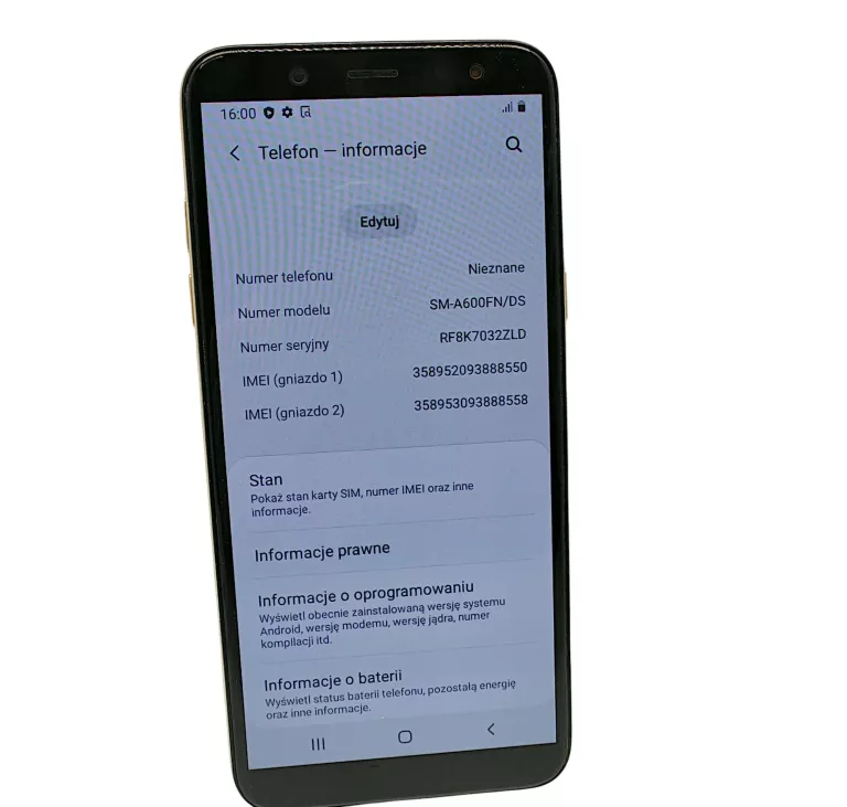 TELEFON SAMSUNG GALAXY A6 PUDEŁKO