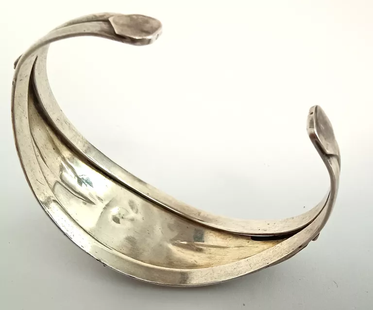 stara-srebrna-bransoletka-z-czarnym-oczkiem-3430g-stan-11323-253798