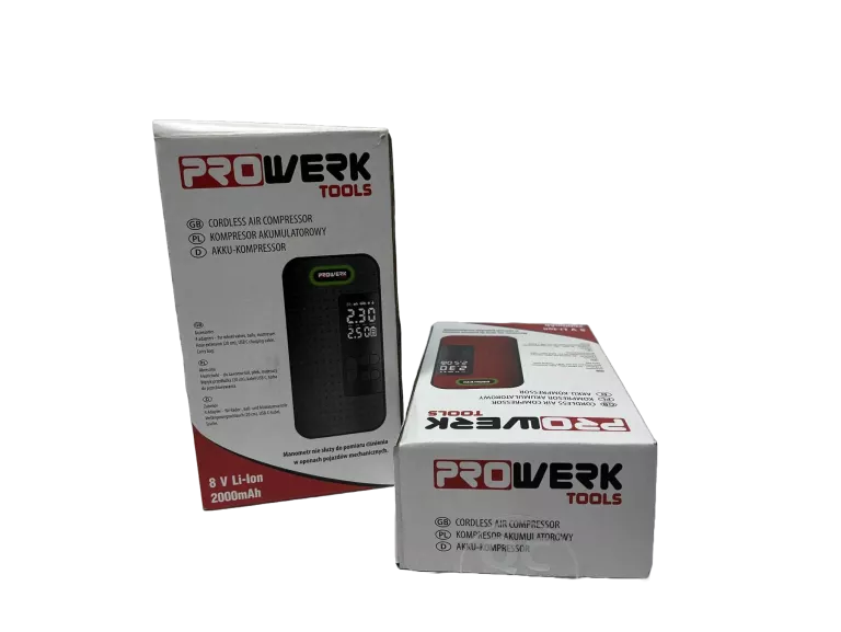 KOMPRESOR AKUMULATOROWY PROWERK TOOLS 8V LI-LON 2000MAH