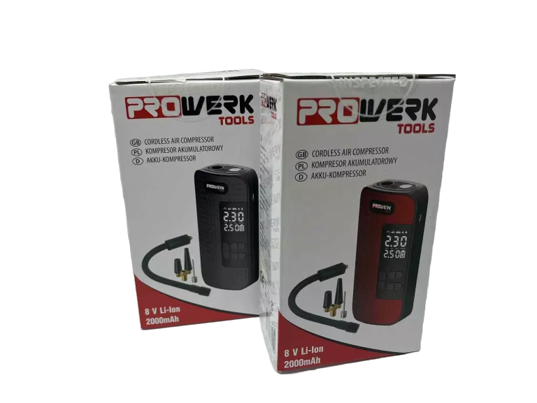 KOMPRESOR AKUMULATOROWY PROWERK TOOLS 8V LI-LON 2000MAH