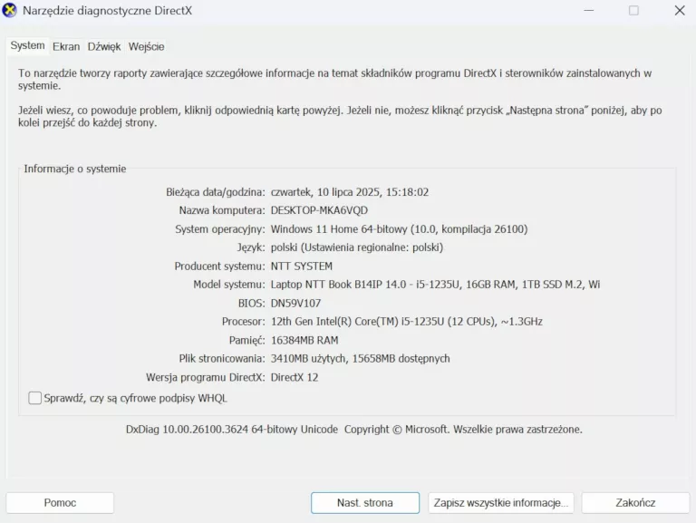 LAPTOP NTT BOOK B14IP 14" IPS I5-1235U 16GB RAM 1TB SSD  WINDOWS 11 HOME