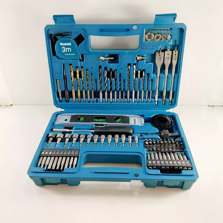 MAKITA E-10730 ZESTAW BITÓW I AKCESORIÓW 102 ELEMENTY BITY WIERTŁA POZIOMI