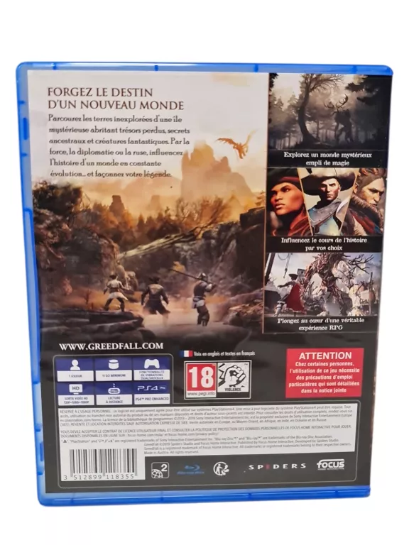 GRA NA PS4 GREEDFALL