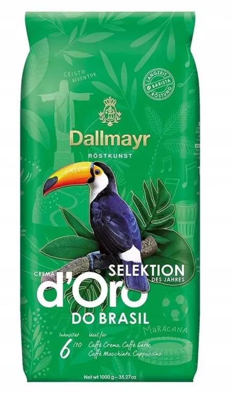 DALLMAYR 1KG CREMA D'ORO DO BRASIL KAWA ZIARNISTA