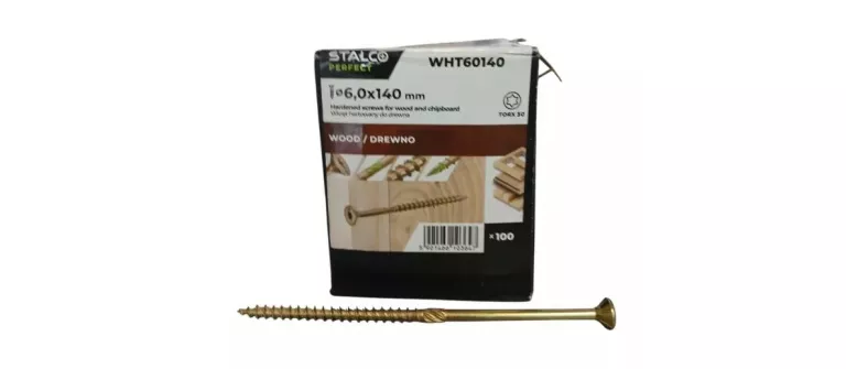 STALCO WKRĘTY CIESIELSKIE TORX ŁEB STOŻKOWY 6,0X140 100SZT