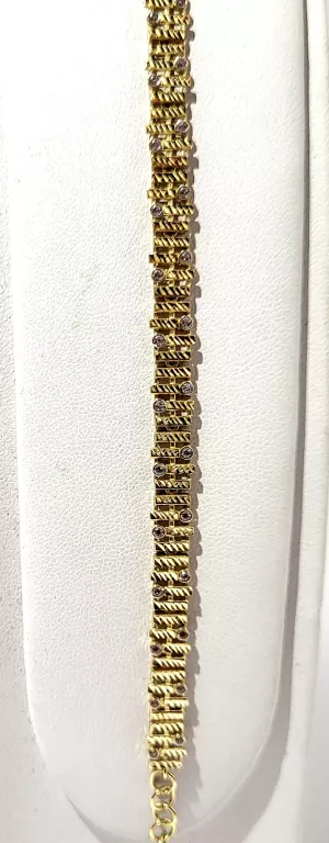 ŚLICZNA ZŁOTA BRANSOLETKA 585 6,06 G