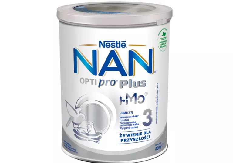 NAN OPTIPRO PLUS 3 HMO PRODUKT NA BAZIE MLEKA DLA MAŁYCH DZIECI 800 G