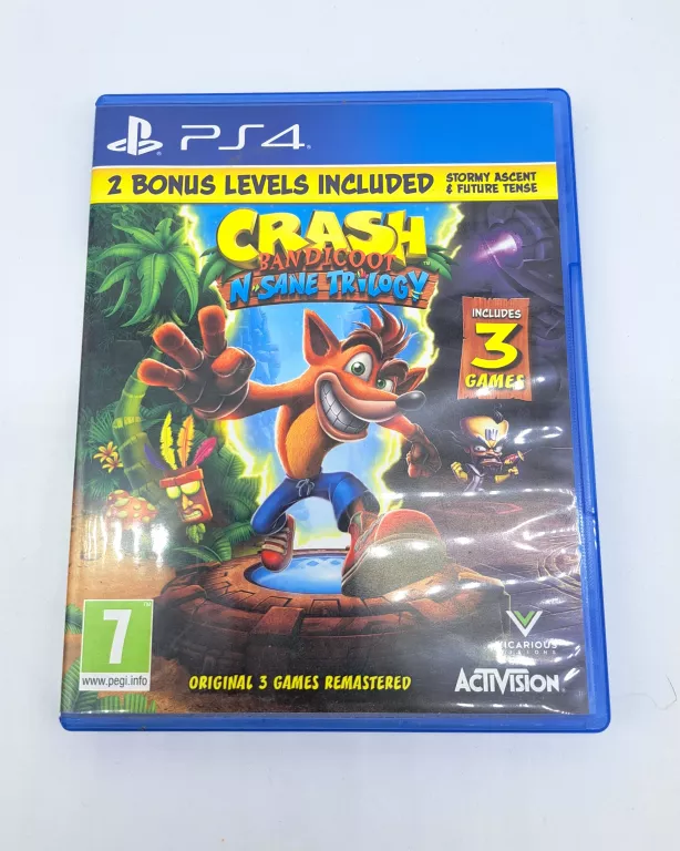 GRY NA PS4 CRASH BANDICOOT N'SANE TRILOGY