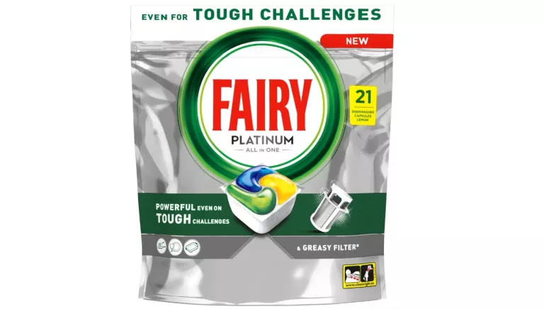 FAIRY PLATINUM CYTRYNA KAPSUŁKI DO ZMYWARKI ALL IN ONE, 21 TABLETEK