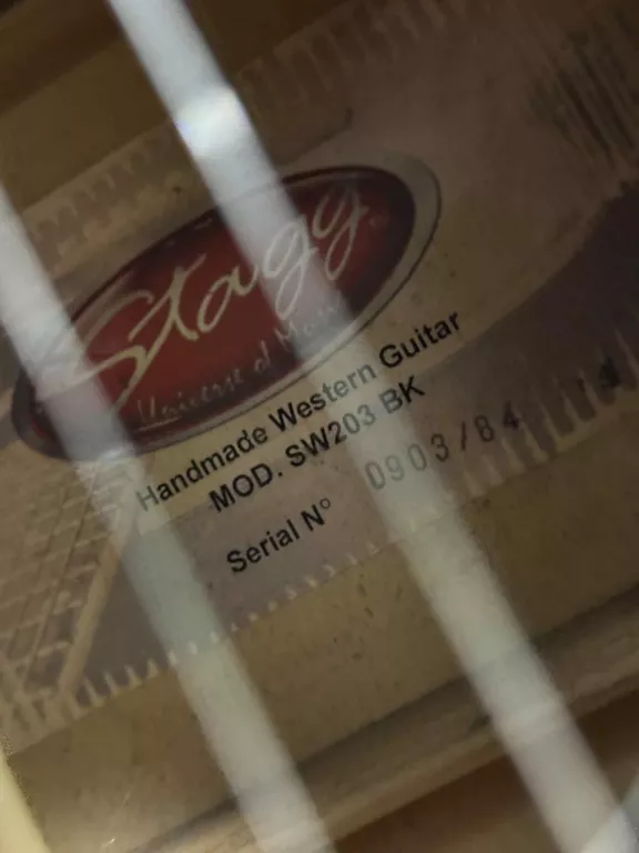 STAGG SW 203 BK GITARA AKUSTYCZNA