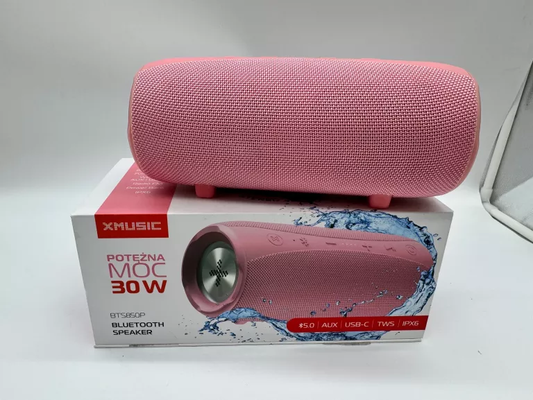 GŁOŚNIK PRZENOŚNY XMUSIC BTS850P KPL BDB STAN