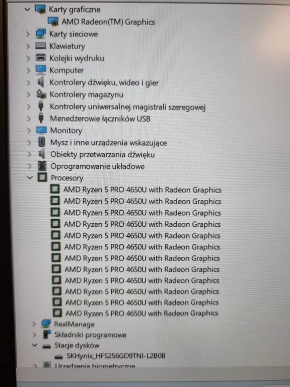 LENOVO THINKPAD T14 GEN1 RYZEN5 PRO 16/256GB