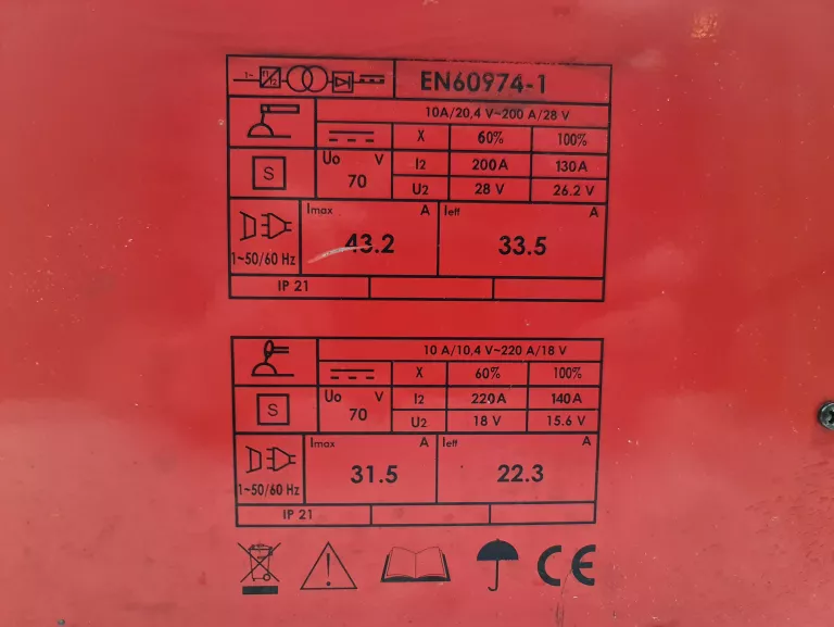 SPAWARKA INWERTOROWA IDEAL TECNOTIG 220 AC/DC PULSE TTIG220AC