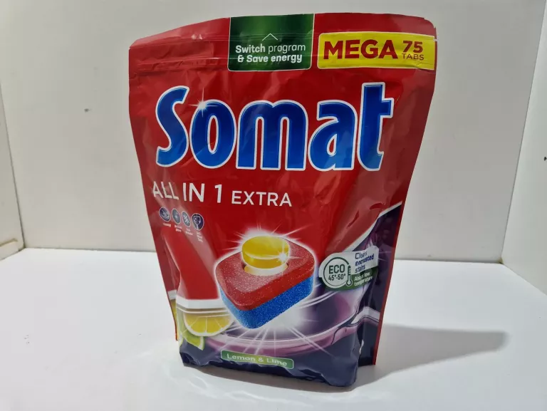 SOMAT ALL IN 1 EXTRA TABLETKI DO ZMYWARKIMEGA 75 SZTUK