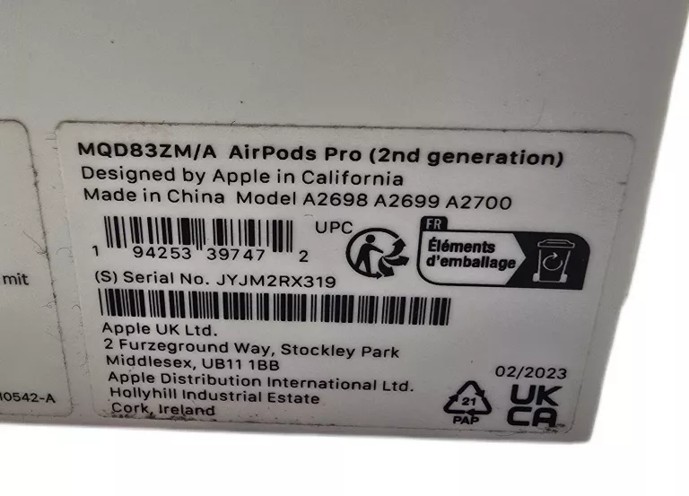 SŁUCHAWKI AIRPODS PRO 2 GEN!