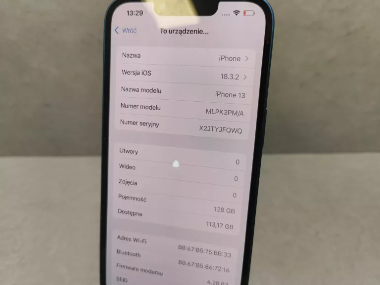 TELEFON IPHONE 13 128GB 80%