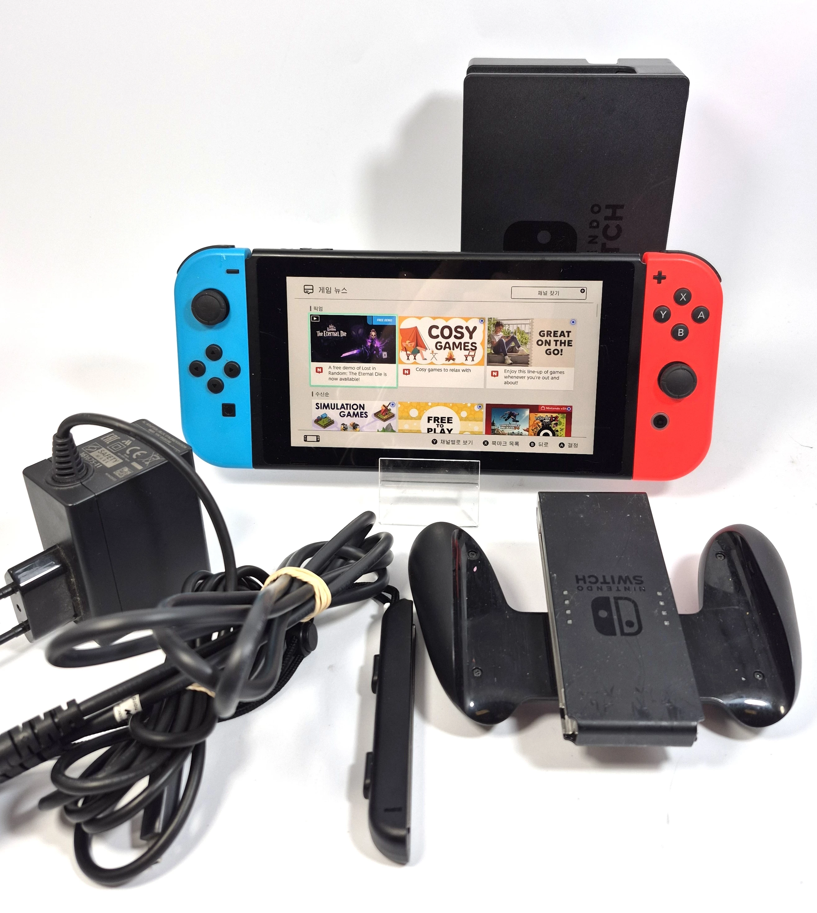 Nintendo Switch スイッチ HAC-001 Konsola Nintendo Switch V2 Czerwony/Niebieski - Sklep