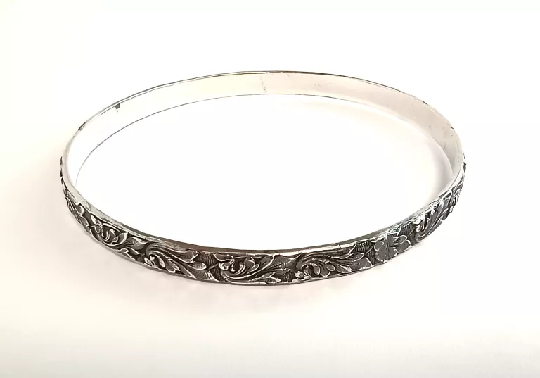 STARA SREBRNA BRANSOLETKA ŚREDNICA:72MM 19,79G