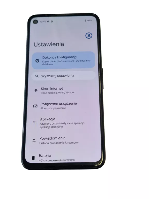SMARTFON GOOGLE PIXEL 4A 6/128 GB CZARNY