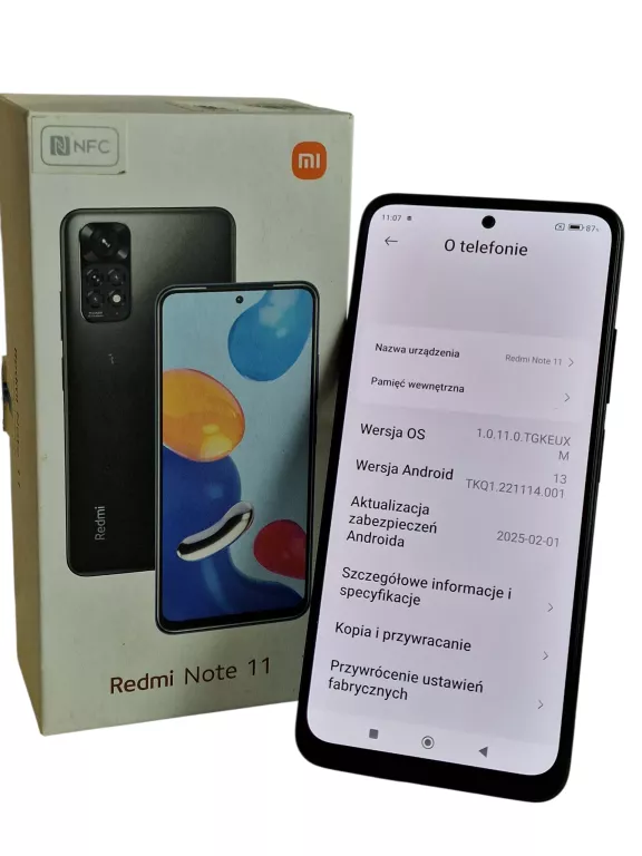 XIAOMI REDMI NOTE 11 /6GB/128GB/ KOMPLET