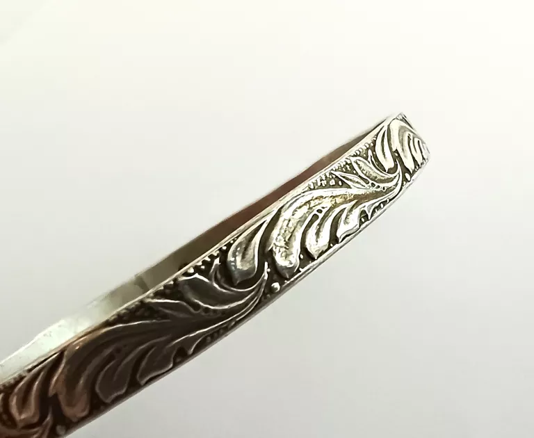 STARA SREBRNA BRANSOLETKA WARMET KOŁO ŚREDNICA: 66MM 16,87G
