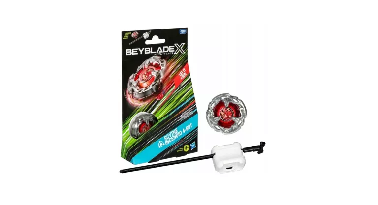 BEYBLADE X - ZESTAW STARTOWY SCYTHE INCENDIO 4-60T CZERWONY