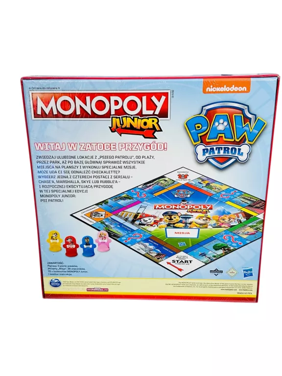 GRA PLANSZOWA MONOPOLY JUNIOR PSI PATROL