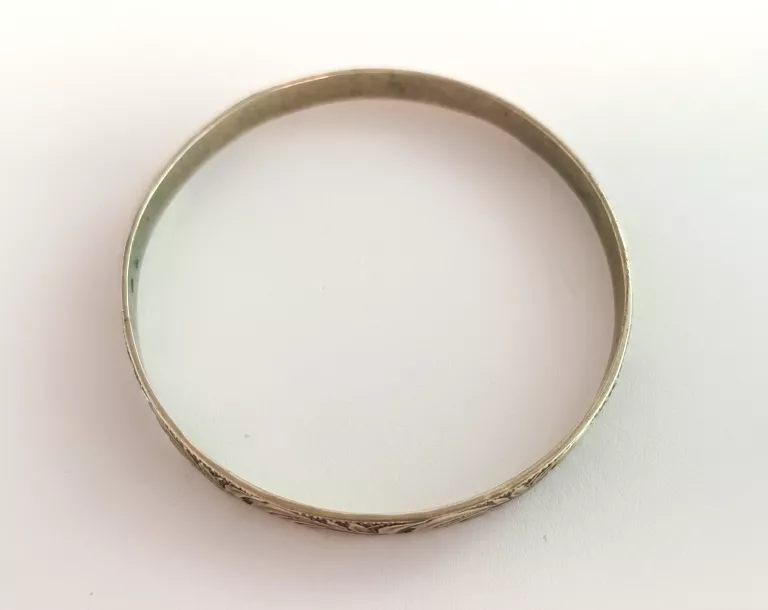 STARA SREBRNA BRANSOLETKA WARMET KOŁO ŚREDNICA: 66MM 16,87G