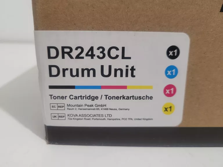 TONERY ZESTAW TUSZY BĘBEN DO DRUKARKI BROTHER DR243C